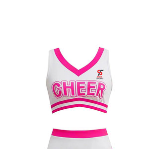 Tenue de cheerleading élégante pour filles, avec texture douce, évacuation de l'humidité, graphismes personnalisables, performance Elite Solid Trader. - Product Image 2