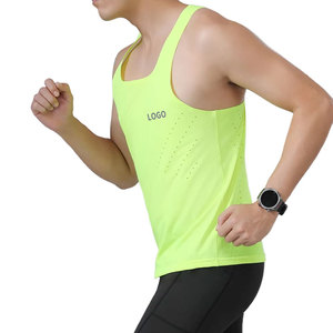 Custom Breathable O-Neck Compression 220g Bodybuilding Stringer Tank Tops <b>Mens</b> Gym <b>Singlets</b> Cotton Activewear Fitness Wear Vest - Product Image 6