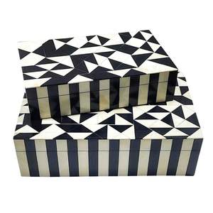 Modern Home Styling <b>Decorative</b> <b>Storage</b> <b>Box</b> Resin with MDF Inside for Gifting and Stylish Organization Solution - Product Image 6
