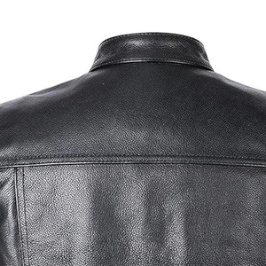 Chaleco de cuero para hombre de alta calidad, personalizado, a la moda, para motociclistas, talla grande, sin mangas. - Product Image 6