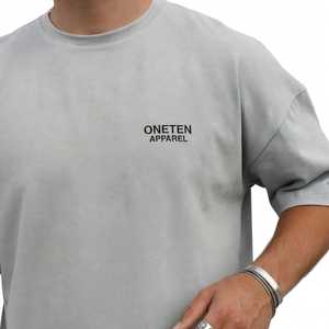 Ensemble deux pièces pour homme, t-shirt à manches courtes et col rond gris et short cargo, tenue décontractée unie - Product Image 5