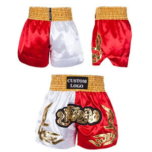 Shorts de Muay Thai personnalisés pour hommes, séchage rapide, impression par sublimation, broderie, fabrication sur mesure, shorts MMA professionnels. - Product Image 2
