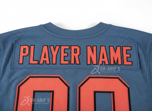 Custom Team American Football Jersey Set Sublimated V-Neck Moisture Wicking <b>Mesh</b> <b>Short</b> Sleeve Elastic Waist Men's Adult Apparel - Product Image 6