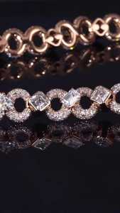 12mm Infinity Link Lab Grown Diamond Chain Mixed Shape Asscher Bezel 925 Sterling <b>Silver</b> Hip Hop <b>Necklace</b> Pass Bling Luxury - Product Image 4