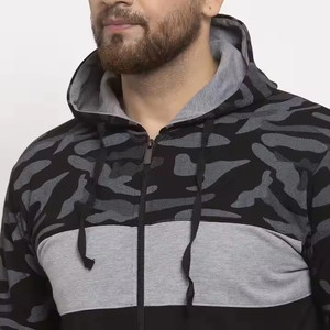 Hot Selling Men Zipper Tracksuit Breathable Regular Fit Streetwear Printed <b>Fleece</b> Winter Collection - Product Image 3