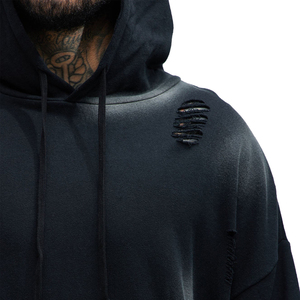 Sweat-shirts pour hommes en coton 100% uni, style streetwear, surdimensionnés, respirants et légers - Product Image 6
