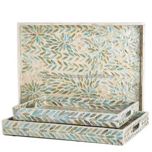 Bandejas de laca, producto nuevo, bandeja de perlas madre hecha a mano, hecha en Vietnam - Product Image 4