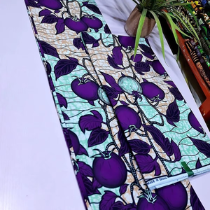 Tela de Algodón Ankara con Estampado Africano Estilo Freetown de Primera Calidad para Ropa Tradicional y Decoración del Hogar - Product Image 1