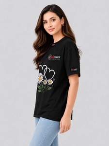 เสื้อยืดผู้หญิงขายดี ผ้าฝ้ายนุ่ม สวมใส่สบาย แฟชั่นทันสมัย พร้อมบริการสร้างแบรนด์ส่วนตัว รับผลิตแบบ OEM โรงงานผลิตโดยตรง สนับสนุนการผลิต - Product Image 3