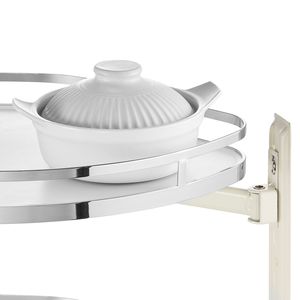 Organizzatore per Angolo Cieco a Battente da 36 Pollici di Larghezza, a 2 Livelli, Regolabile in Altezza con Vassoio a Chiusura Morbida - Product Image 3