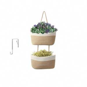 Étagère murale Art Déco en jute faite à la main de grande taille pour la décoration moderne de la maison et du bureau - Product Image 6