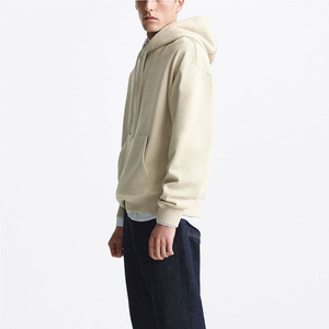 Sweats à capuche décontractés pour hommes, coupe ample, style unique, en polyester/coton teint uni, séchage rapide, vente en gros à prix abordable - Product Image 4