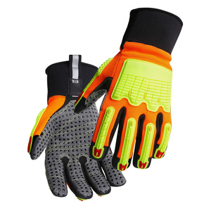 ถุงมือช่างซ่อมบำรุงอุตสาหกรรม TPR ป้องกันแรงกระแทก ทนน้ำมันและแก๊ส ออกแบบโลโก้ได้ตามต้องการ หนังสังเคราะห์ ขายดี - Product Image 1