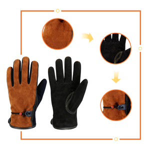 Guantes de Jardinería Resistentes para Hombre y Mujer, de Poliéster/Algodón/Metalizado, a Prueba de Espinas, Estilo Guantelete, con Puño Elástico y Diseño a Rayas - Product Image 2
