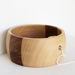 Eco-Friendly Handcrafted Wooden Yarn <b>Bowl</b>: Wood <b>Knitting</b> Organizer from HWC - Product Image 4
