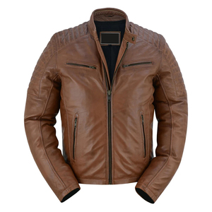 แจ็คเก็ตหนังผู้ชายมาใหม่ แจ็คเก็ตหนังฤดูหนาวคุณภาพสูง ระบายอากาศได้ดี สำหรับผู้ชาย ทันสมัยและทนทาน เสื้อคลุมผู้ชาย - Product Image 4