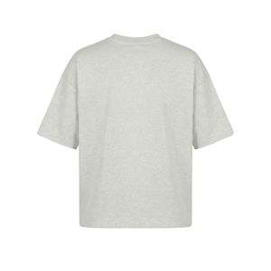 T-shirt gris cendré pour homme |   T-shirt à manches courtes en coton de qualité supérieure à col rond |   T-shirt uni décontracté pour impression, vente en gros, OEM, ODM - Product Image 2