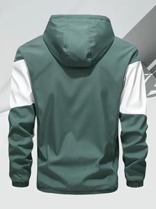 ชุดวอร์มผู้ชายแบบมีซิปสองชิ้น ผ้าโพลีเอสเตอร์ สะท้อนแสง พิมพ์โลโก้ตามสั่ง - Product Image 5