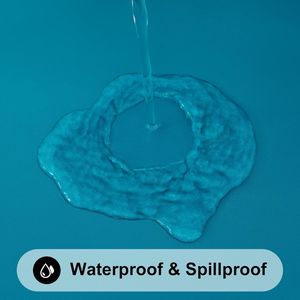 ผ้าคลุมโต๊ะพับได้รูปสี่เหลี่ยมผืนผ้าขนาด 6 ฟุต ผ้าคลุมโต๊ะแบบยืดหยุ่น ด้านหลังเป็นผ้าฟลานเนล ไวนิลกันน้ำ เช็ดทำความสะอาดได้ - Product Image 2