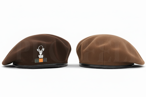 Wholesale Custom Formal Peaked Cap 2026 Silver Cord & Leaf Embroidery Security Ceremony Uniform Dress New Style <b>Beret</b> Hat Unisex - Product Image 2