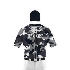 เสื้อเบสบอลและซอฟต์บอลปักลายตามสั่ง ชุดกีฬาโพลีเอสเตอร์ พร้อมโลโก้พิมพ์ลาย ชุดยูนิฟอร์ม เสื้อกีฬา - Product Image 3