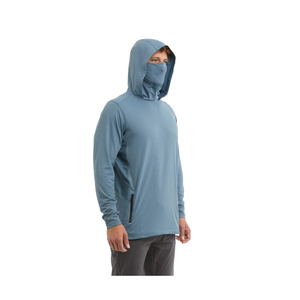Sudadera de Pesca OEM con Cubre Rostro Integrado, Estampado Personalizado, Paneles de Malla Transpirable, Manga Larga, Camisa de Alto Rendimiento para Exteriores UPF 50+ - Product Image 1