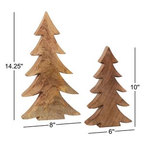Handmade Luxury Wooden <b>Christmas</b> <b>Tree</b> Decorations Traditional Rustic Holiday Tabletop Ornament Natural Wood Factory - Product Image 6