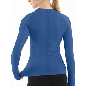 Haut de yoga pour femme à manches longues, compressif, léger et doux, confortable pour le fitness et les activités sportives - Product Image 3