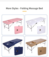 Table de massage pliable robuste et légère, cadre en aluminium de haute qualité, capacité de charge de 250 kg, lit de thérapie portable pour hôpital