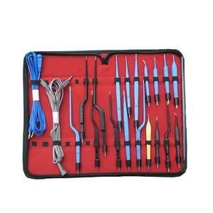 Instrument chirurgical laparoscopique manuel en acier, type L, avec crochet, grattoir, électrode, aiguille et lame, 5*330mm - Product Image 4