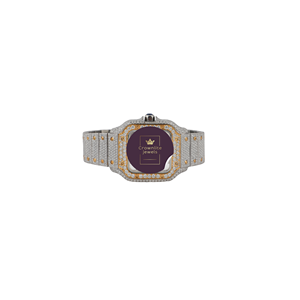Nuevo Reloj de Lujo Personalizado, Clásico, Simple, de Cuarzo, con Moissanita, Oro Blanco, Esfera Redonda con Diamantes, para Hombre, Edición Limitada - Product Image 1