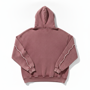 Sweat à capuche pour homme, design personnalisé, effet délavé, logo personnalisé, coton, molleton français, polaire polyester, streetwear tendance, sweat à capuche pull-over - Product Image 3
