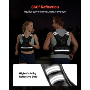 Comodo Gilet Tattico a X con Pesi Regolabili da 10 kg e Striscia Riflettente, Confezione da 6 per Uomo - Product Image 5
