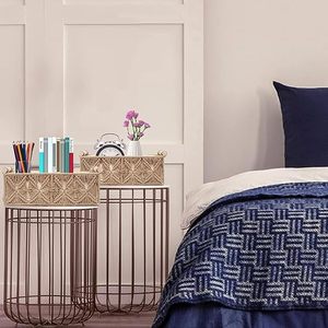 Customised Handwoven Modern Decor <b>Storage</b> <b>Basket</b> <b>Rectangle</b> Woven Decorative <b>Basket</b> for Organizing Sundries Multifunctional Use - Product Image 2