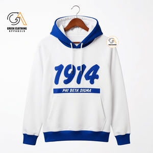 เสื้อผ้ากรีก พิมพ์ลายตัวอักษรกรีก Phi Beta Sigma เสื้อสเวตเชิ้ตผู้ชายทรงปกติ ผ้าเจอร์ซีย์ฝ้าย 100% พิมพ์ลายดิจิทัล - Product Image 3