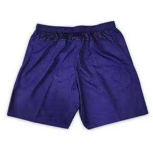 Shorts Bermuda pour homme, couleur unie violette, séchage rapide, taille élastique, avec poches zippées, style décontracté et sportif - Product Image 2