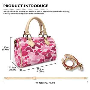 Bolso Tipo Pillow con Estampado de Camuflaje CHEETAH, Diseño Único y Personalizado, con Correa para el Hombro, Moderno y Versátil, Agrega un Toque Sofisticado, el Mejor Bolso para Damas - Product Image 6