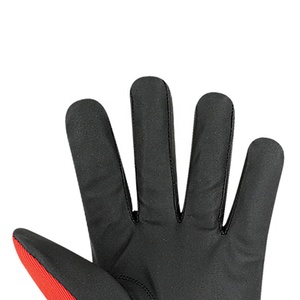 Gants de mécanicien haute performance en gros – Gants de sécurité thermiques en PU rouge-noir, longueur poignet, pour extérieur - Product Image 5