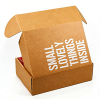 Boîte d'expédition en carton ondulé personnalisée, imprimée recto-verso, avec doublure en mousse, en kraft extra-résistant, trois couches, pour emballage cadeau de vêtements