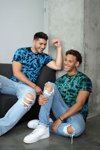 T-shirt Tie-Dye Homme Tendance Coupe Ample Manches Courtes Motif Spirale Audacieux Style Créatif - Product Image 3