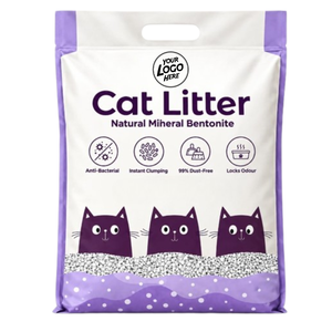 Litière pour chat OEM ODM personnalisée, premium, agglomérante, anti-odeur, absorption rapide, sans poussière, pour toilettes pour chats, marque privée, fourniture d'usine - Product Image 1