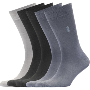 Calcetines Elegantes de Algodón, Color Sólido, Transpirables, Tejidos, para Hombre, Uso Diario Informal, Gris, Negro, Azul, Primavera, Adultos, 2026 - Product Image 1