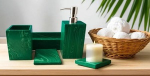 <b>Super</b> Quality Resin Bathroom Accessories Set Resin Bathroom Accessories Set Bathroom Sets for Hotel - Product Image 3
