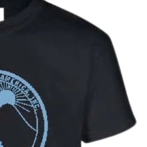 T-shirt graphique à manches courtes pour jeunes noirs, imprimé bleu à contour rond, col rond, décontracté, léger, tendance, pour enfants - Product Image 3