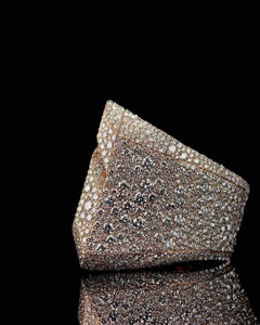 Anillo de Diamantes Estilo Hip Hop, Plata de Ley 925, Diseño Premium con Incrustaciones de Diamantes, para Accesorios de Moda Masculina y Fiestas - Product Image 3