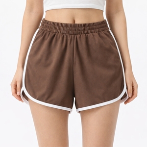 Shorts Deportivos para Mujer, Cintura Elástica, Ligeros, para Correr, Fitness, Gimnasio, con Ribete en Contraste, Ropa Deportiva - Product Image 1