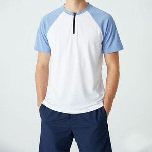 Camiseta Deportiva Personalizada Hecha en Pakistán de Alta Calidad, Manga Regular Holgada, 100% Algodón, Cuello con Cremallera, Corte Ligero - Product Image 1