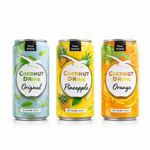 Agua de Coco Pura de Alta Calidad Certificada OEM/TanDo HACCP/ISO/HALAL, 330 ml, Filtrada y Esterilizada, Diseño Gratuito, 80% en Vietnam - Product Image 1