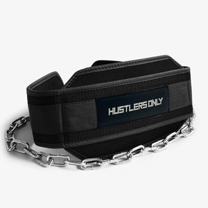 For Hot Gym Exercise Waist Support Weightlifting <b>Belt</b> <b>Elastic</b> Brace Fitness Safety Back Support Dip <b>Belt</b> with Steel Chain - Product Image 3