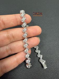 Premium Lab Grown Diamond S Link <b>Bracelet</b> for Women Elegant Tennis Style Fine Jewelry Wedding Bridal Gift - Product Image 4